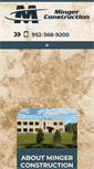 Mobile Screenshot of mingerconstruction.com